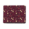 Glasses And Bottles Of Wine Print Bifold Wallet