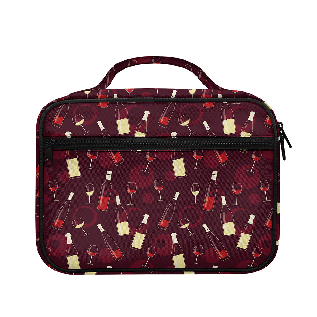 Glasses And Bottles Of Wine Print Briefcase Bible Bag