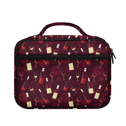 Glasses And Bottles Of Wine Print Briefcase Bible Bag