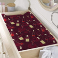 Glasses And Bottles Of Wine Print Changing Pad Cover