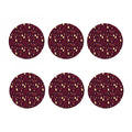 Glasses And Bottles Of Wine Print Coaster Set