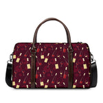 Glasses And Bottles Of Wine Print Duffle Bag