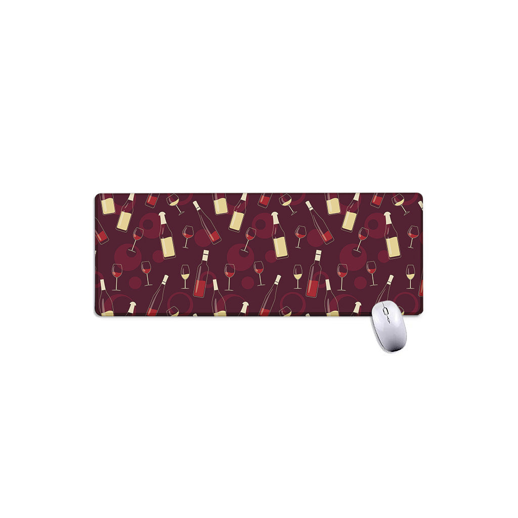 Glasses And Bottles Of Wine Print Extended Mouse Pad