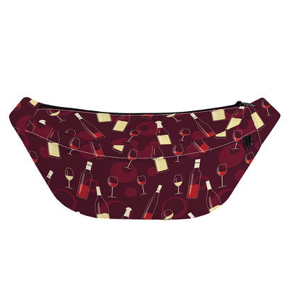 Glasses And Bottles Of Wine Print Fanny Pack