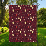 Glasses And Bottles Of Wine Print Garden Flag