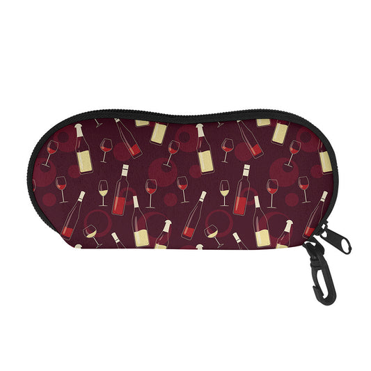 Glasses And Bottles Of Wine Print Glasses Case