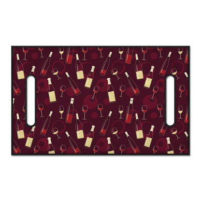 Glasses And Bottles Of Wine Print Golf Cart Seat Cover