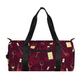 Glasses And Bottles Of Wine Print Gym Bag
