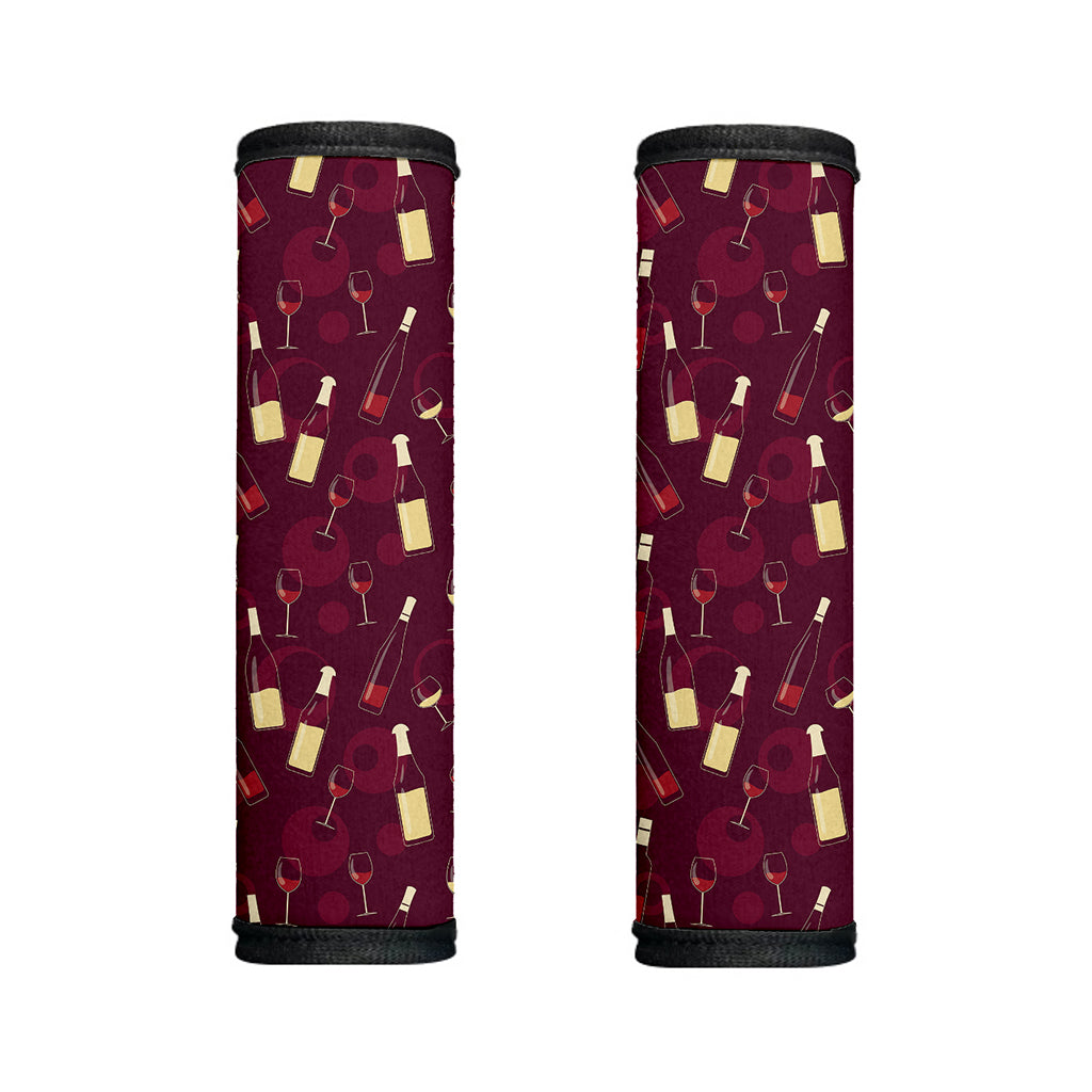 Glasses And Bottles Of Wine Print Handle Covers