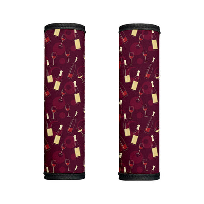 Glasses And Bottles Of Wine Print Handle Covers