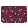 Glasses And Bottles Of Wine Print Indoor Door Mat