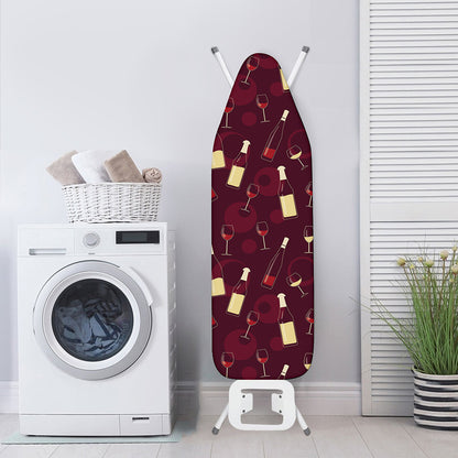 Glasses And Bottles Of Wine Print Ironing Board Cover