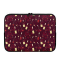 Glasses And Bottles Of Wine Print Laptop Sleeve
