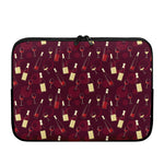 Glasses And Bottles Of Wine Print Laptop Sleeve