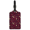 Glasses And Bottles Of Wine Print Luggage Tag