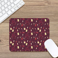 Glasses And Bottles Of Wine Print Mouse Pad