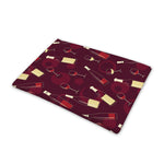 Glasses And Bottles Of Wine Print Pet Cooling Mat Cover