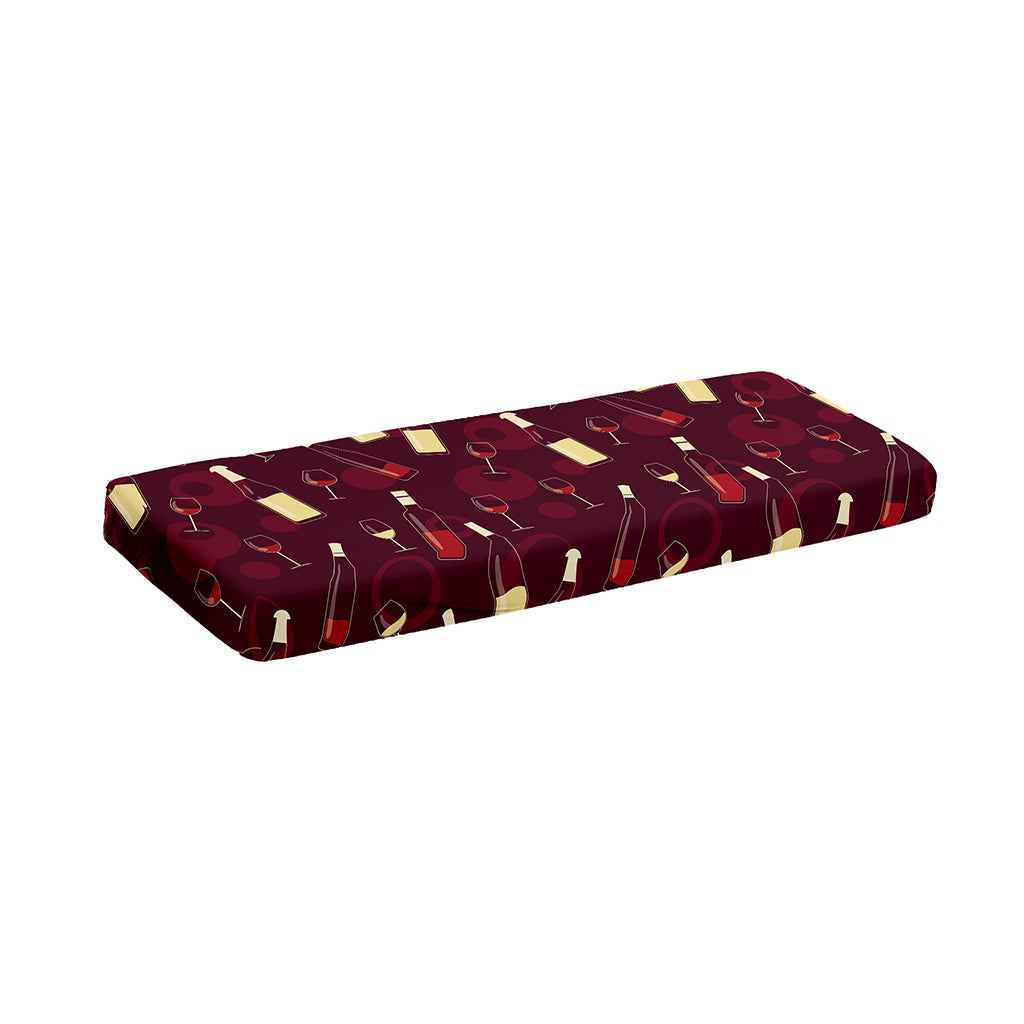 Glasses And Bottles Of Wine Print Piano Keyboard Cover