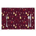 Glasses And Bottles Of Wine Print Placemat