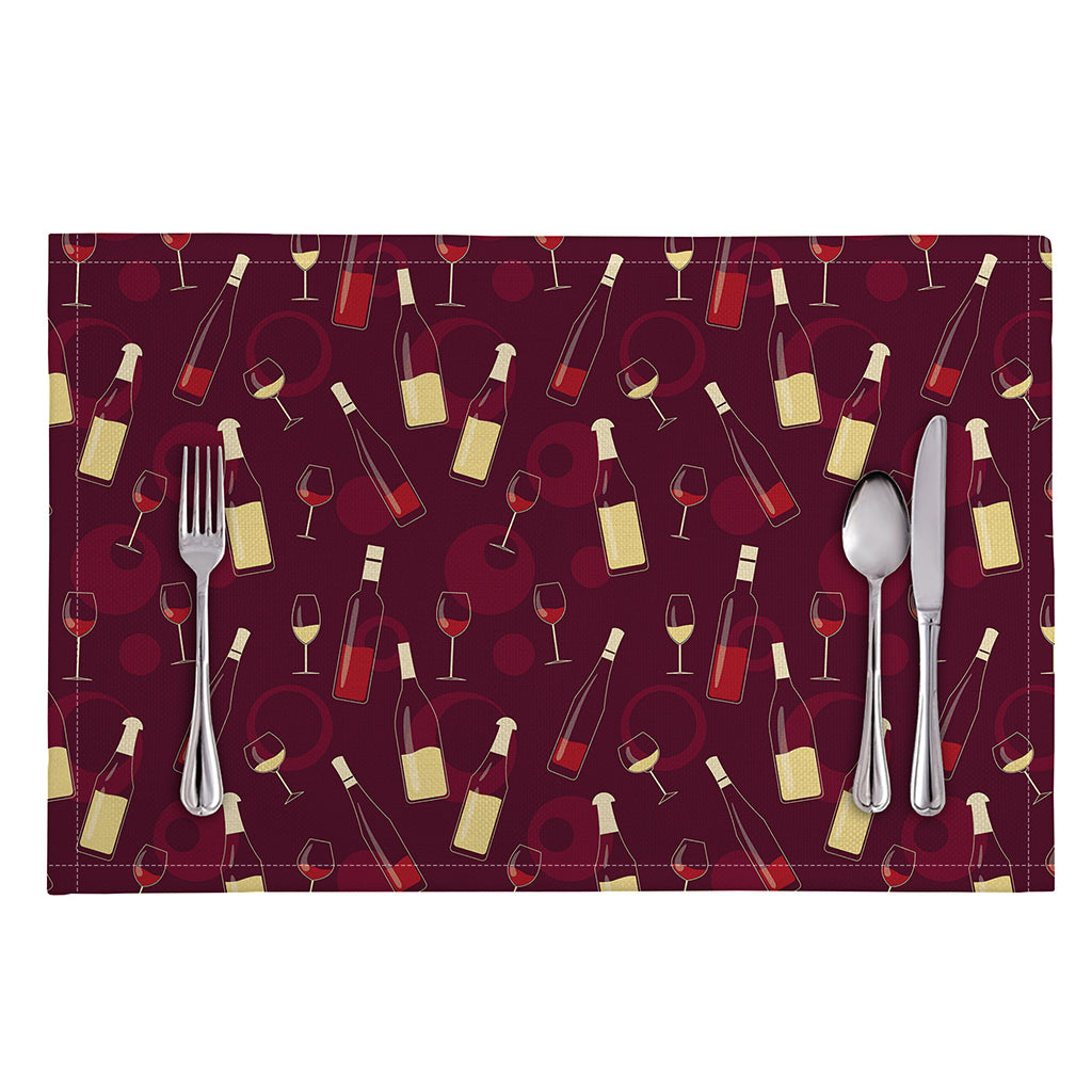 Glasses And Bottles Of Wine Print Placemat