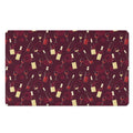 Glasses And Bottles Of Wine Print Polyester Doormat