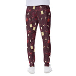 Glasses And Bottles Of Wine Print Scuba Joggers