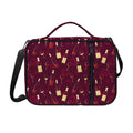 Glasses And Bottles Of Wine Print Shoulder Strap Bible Bag