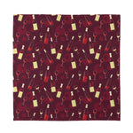 Glasses And Bottles Of Wine Print Silk Bandana