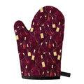 Glasses And Bottles Of Wine Print Single Oven Mitt