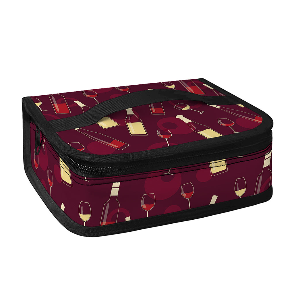 Glasses And Bottles Of Wine Print Small Lunch Bag