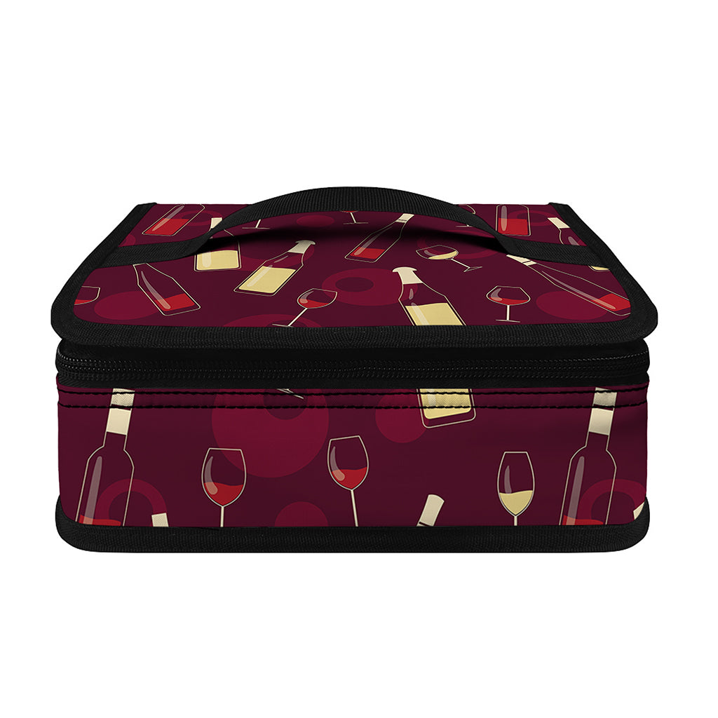Glasses And Bottles Of Wine Print Small Lunch Bag