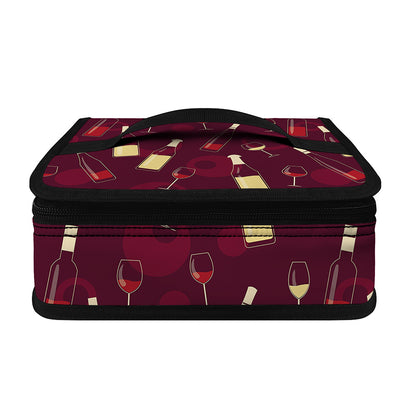 Glasses And Bottles Of Wine Print Small Lunch Bag