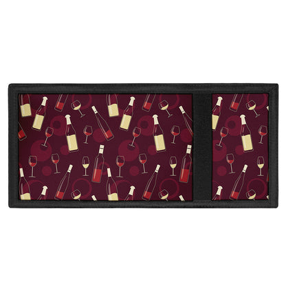 Glasses And Bottles Of Wine Print Trifold Wallet