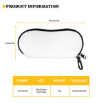White Bull Terrier Pattern Print Glasses Case