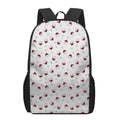 Glasses Of Wine Pattern Print 17 Inch Backpack