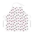 Glasses Of Wine Pattern Print Adjustable Apron