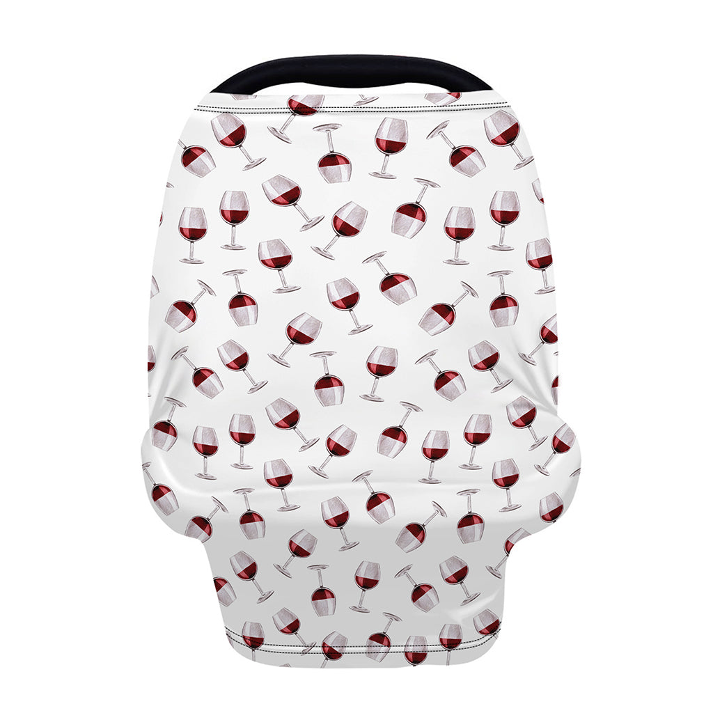 Glasses Of Wine Pattern Print Baby Seat Cover