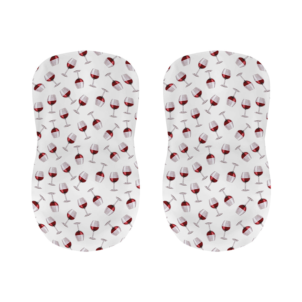 Glasses Of Wine Pattern Print Bar Stool Covers
