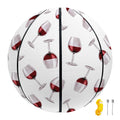 Glasses Of Wine Pattern Print Basketball