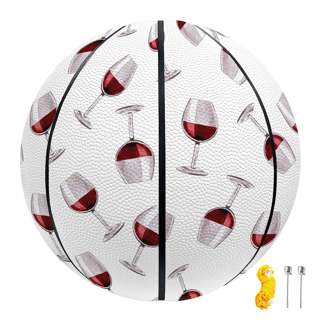Glasses Of Wine Pattern Print Basketball