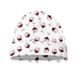 Glasses Of Wine Pattern Print Beanie