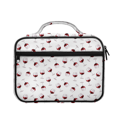 Glasses Of Wine Pattern Print Briefcase Bible Bag