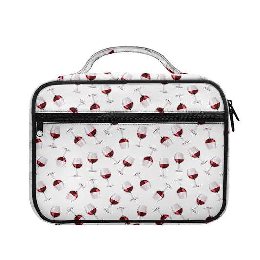 Glasses Of Wine Pattern Print Briefcase Bible Bag