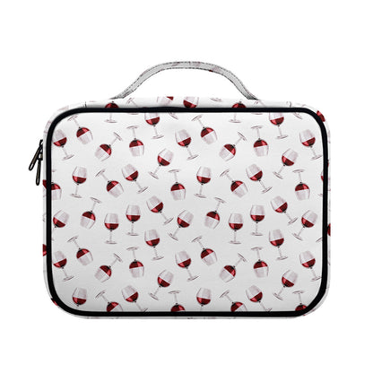 Glasses Of Wine Pattern Print Briefcase Bible Bag