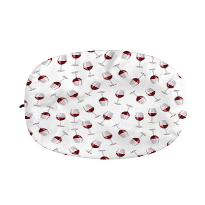 Glasses Of Wine Pattern Print Car Side Mirror Covers