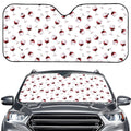 Glasses Of Wine Pattern Print Car Windshield Sun Shade
