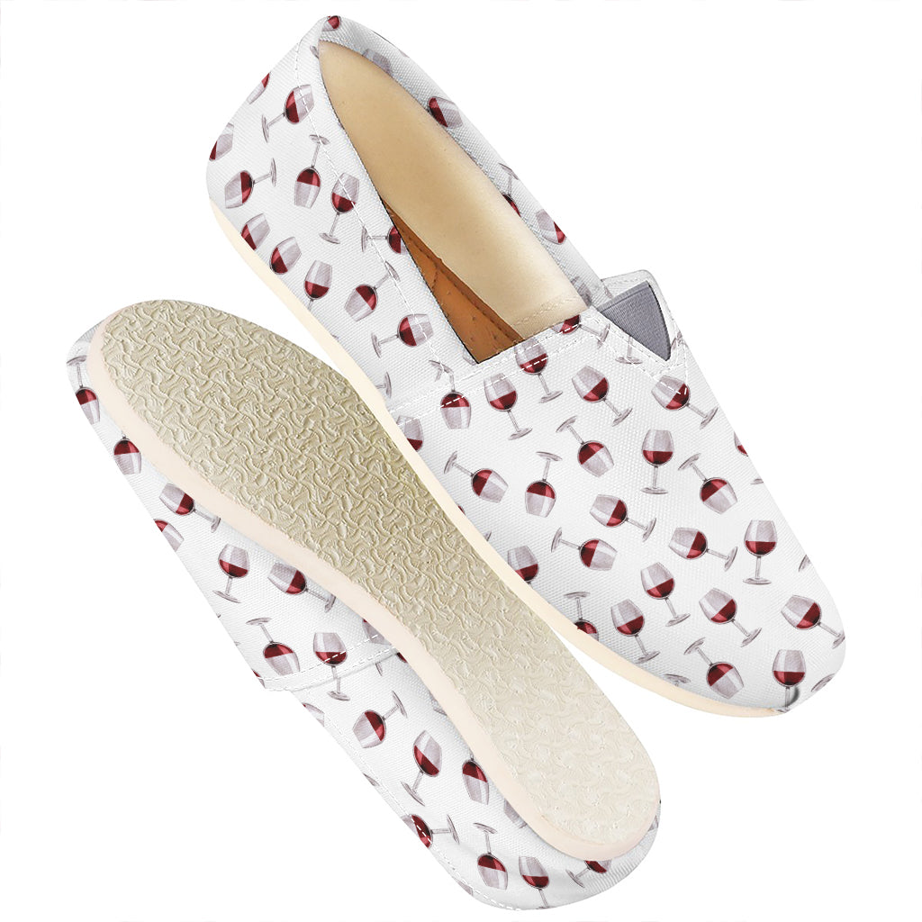 Glasses Of Wine Pattern Print Casual Shoes