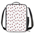 Glasses Of Wine Pattern Print Crossbody Lunch Bag