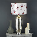 Glasses Of Wine Pattern Print Drum Lamp Shade