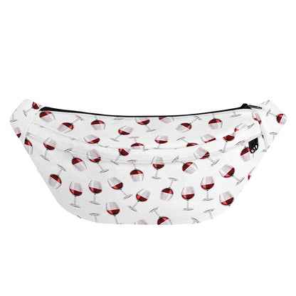Glasses Of Wine Pattern Print Fanny Pack